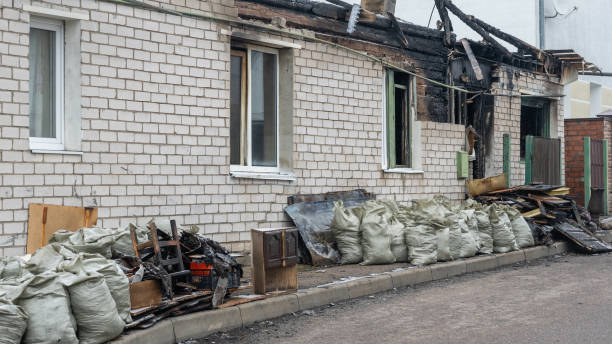 Professional Emergency Fire Cleanup technician working in Clifton, NJ